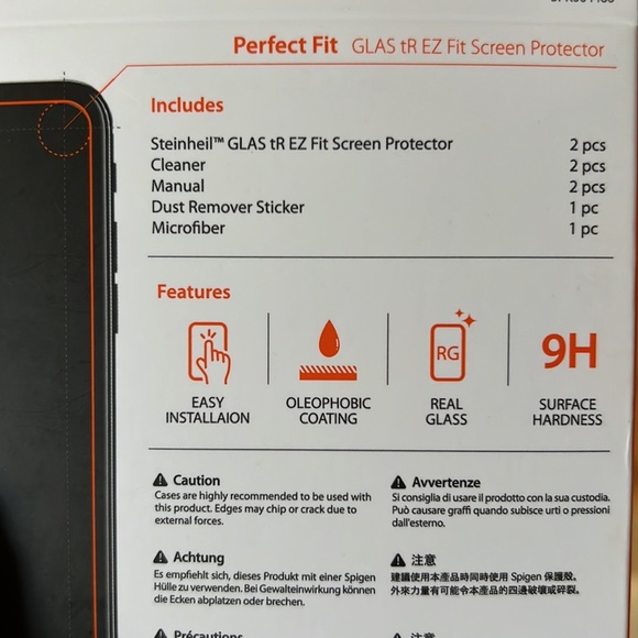 Spigen Premium Tempered Class Screen Protector- iPhone 11 Pro Max/XS Max - Picture 4 of 4